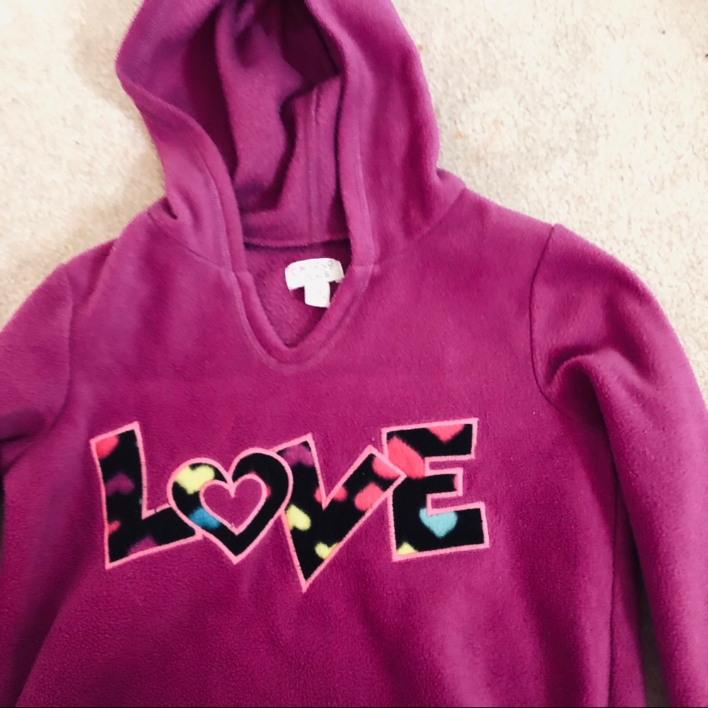Purple love hoodie